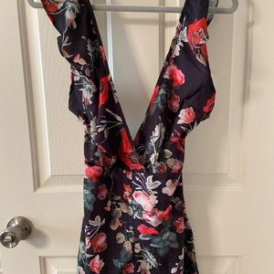 Zaful Floral Romper Size Small